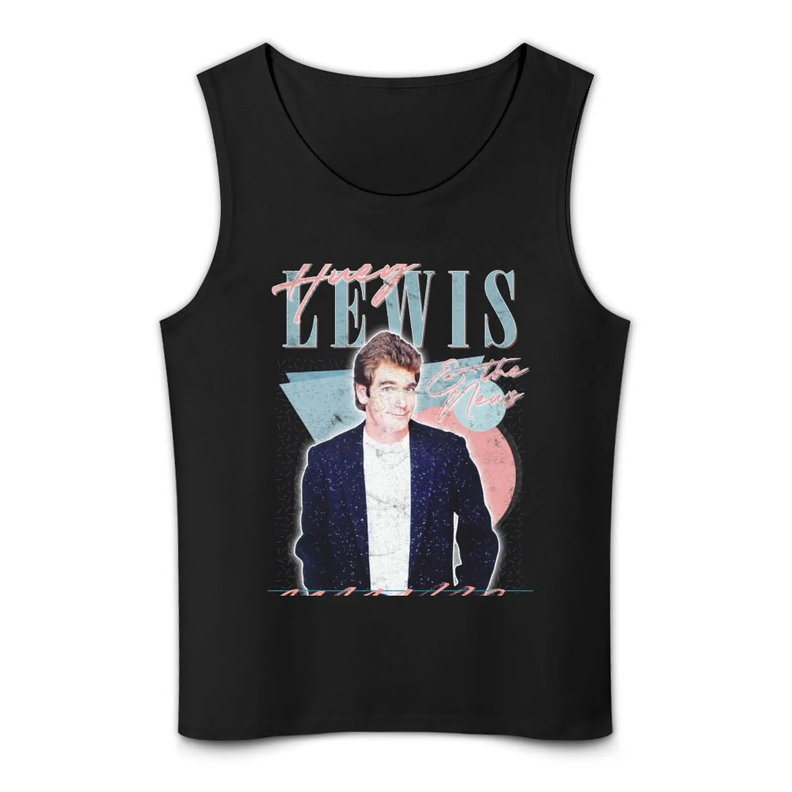 Хьюи Льюис и новости // Ретро выцветший стиль 80-х годов дизайнерская майка