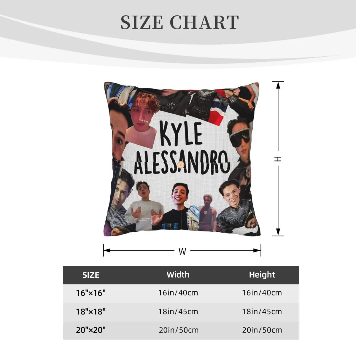 Декоративная наволочкачехол для подушки Kyle Alessandro Square Linen из полиэстера для дома и спальни (art.: 3920d850128fa) - 3920d850128fa