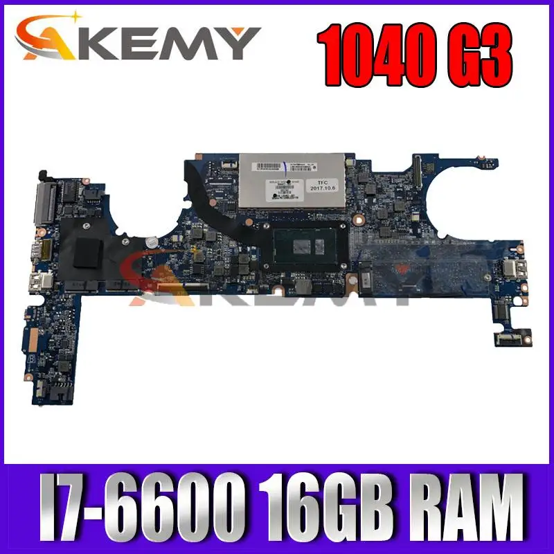 

Материнская плата для ноутбука HP EliteBook 1040 G3 844418-601 844418-001 с процессором SR2F1 I7-6600u 16 Гб ОЗУ da0y0fmby1 100% протестирован