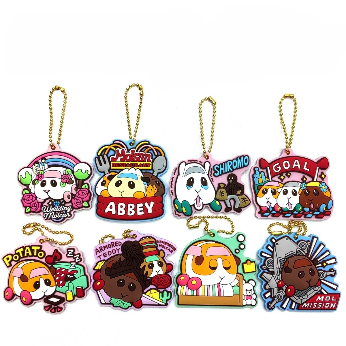 

Cute Hamster Car Keychain Rubber Keychain Bag Accessories Gift