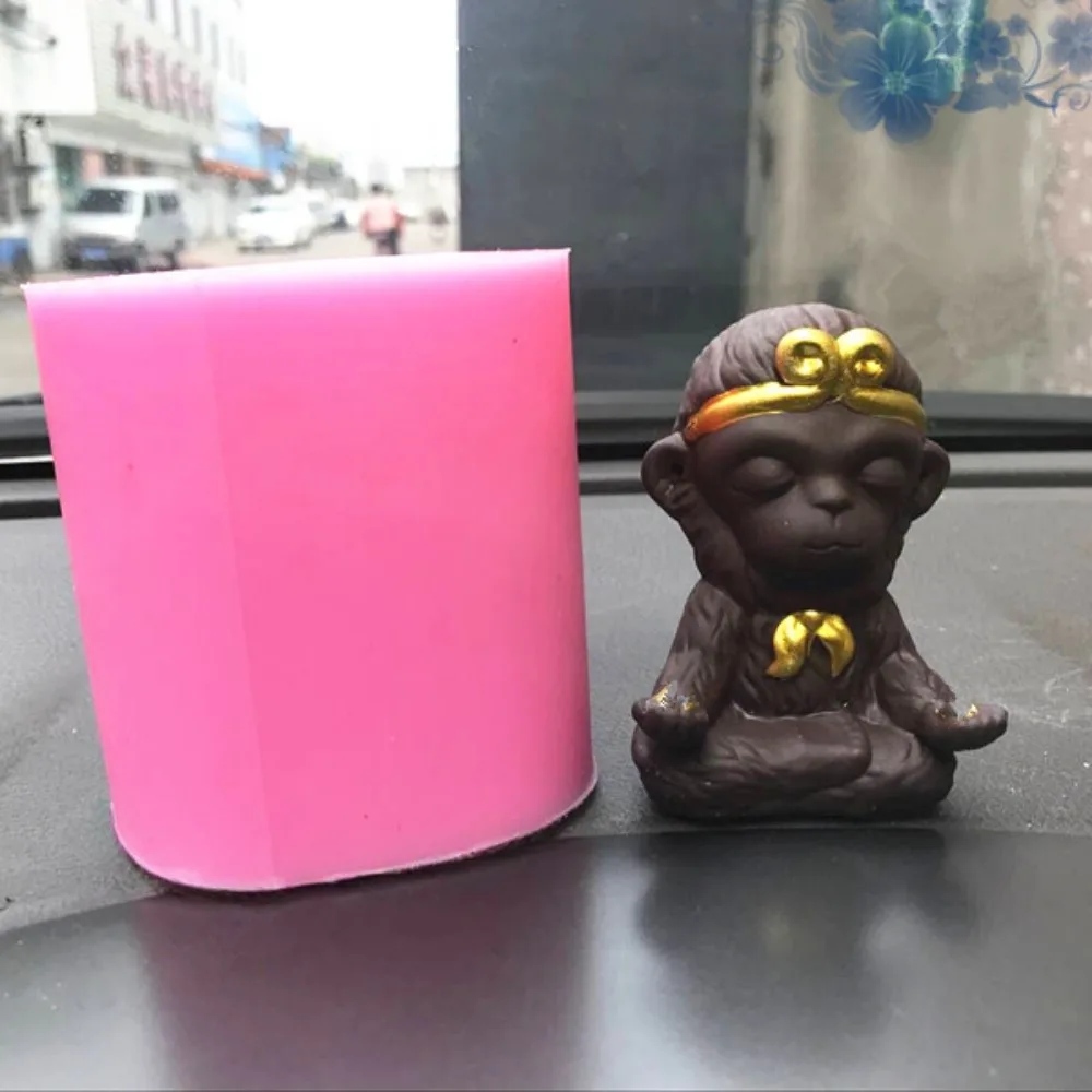 Силиконовая форма Fighting Saint Buddha Sun Wukong сделай сам автомобильная фигурка обезьяны