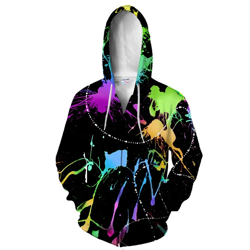 

Мужская толстовка с капюшоном с 3D принтом картина маслом граффити детское зимнее пальто толстовки на молнии женские толстовки Одежда для девочек Y2k винтажная Новинка 2023