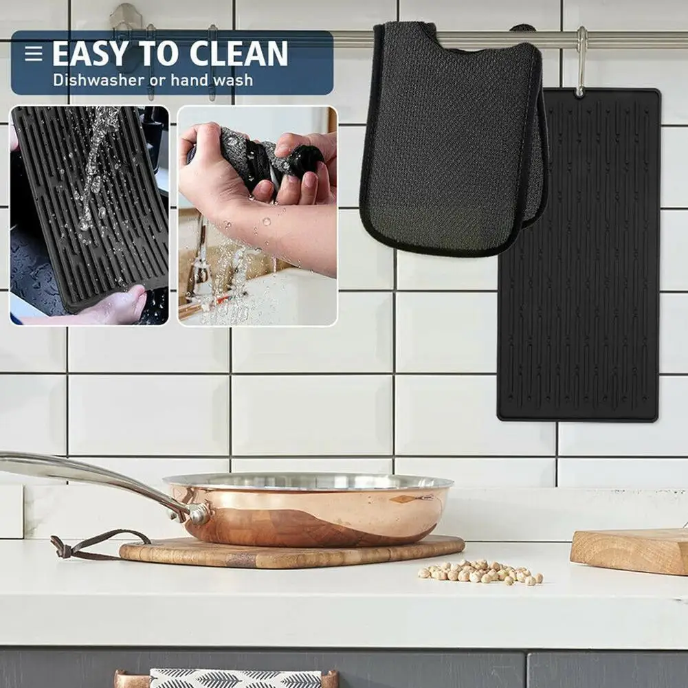 

1PC Anti-sprinkler Pad Kitchen Faucet Absorbent Pad Sink Splash Tool Mat Wraparound Absorbent Catcher Counter Water Prevent X0S6