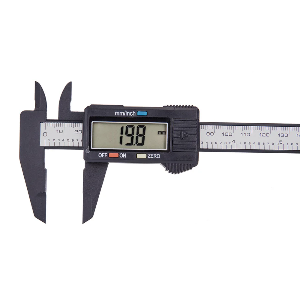 

150mm Electronic Digital Rule LCD Vernier Caliper Ruler Measuring Calibre Vernier Caliper Instrument Depth Measuring Tool