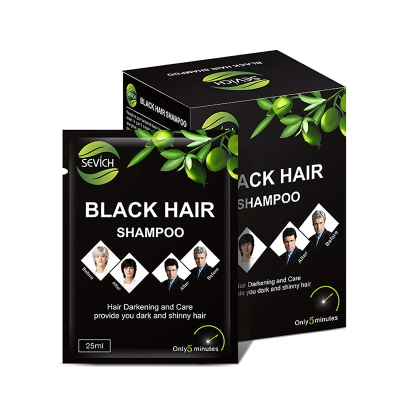 5 Minutes White Become Black Fast Hair Dye For Men Women