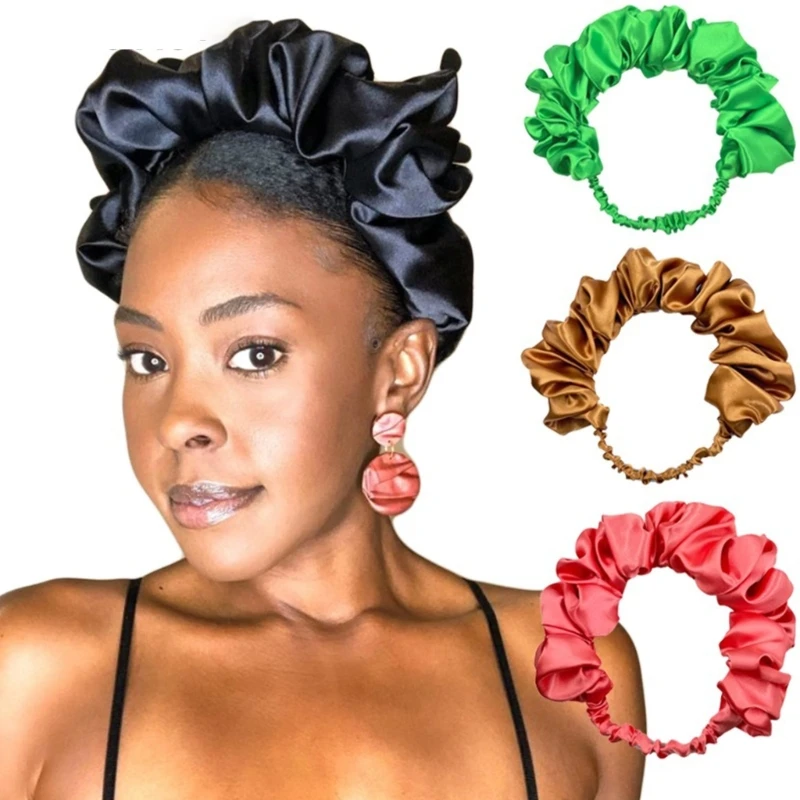 

Повязка на голову женская Плиссированная, дизайнерский мягкий бандаж для душа и мытья лица, для спа