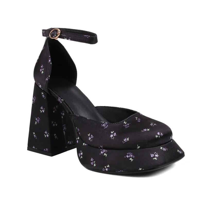 pop print microfiber beach sandals super high heels platform sandals summer shoes woman pumps female party wedding dance shoes