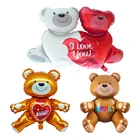 1 шт., подарки на день Святого Валентина с надписью Big Love медведь Фольга воздушные шары Декор для свадьбы и Помолвки День рождения Globos детские игрушки