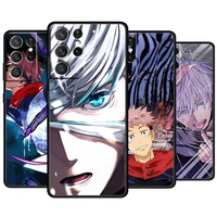 cool anime jujutsu kaisen for samsung galaxy s22 s21 s20 ultra plus pro s10 s9 s8 s7 4g 5g soft tpu black phone case capa