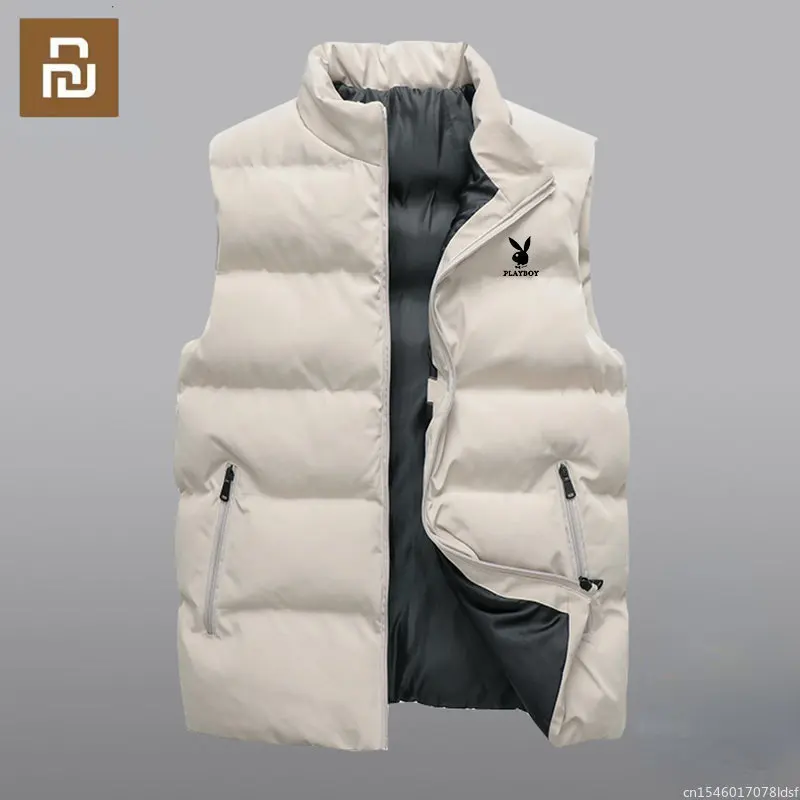 

Модная мужская куртка Youpin, жилет без рукавов, зимние теплые женские повседневные пальто, Мужской Хлопковый жилет, мужской утепленный жилет