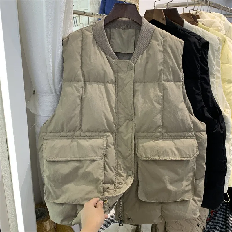 Cotton Vest For Women Outside New Fashion Trend In Autumn And Winter Female Loose And All-Match Casual Vest Coat Lady Jacket