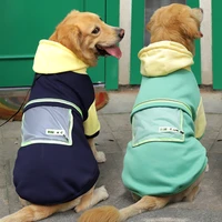 thick hoodie jacket for medium large dogs labrador autumn winter warm clothes fashion overalls for pet dog coat warm clothing