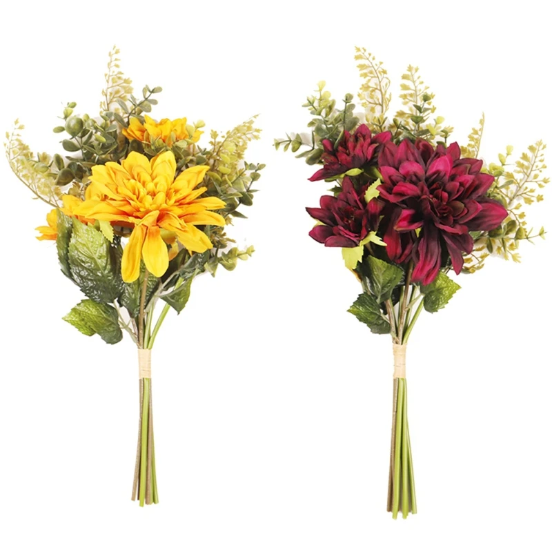 

Artificial Flowers Hydrangea Wedding Bouquets Fake Flower for Home Decor Wedding Party Decoration Silk Fake Flowers Bouquets