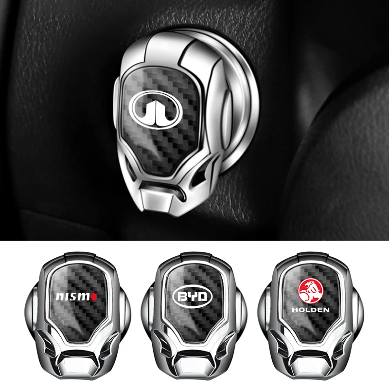 Металлическая кнопка запуска автомобиля с одним нажатием, декоративная наклейка, крышка для AUDI BMW VW, Opel марки Fiat, Mazda Ford сиденье Toyota Nissan Hyundai Металлическая кнопка запуска автомобиля с одним нажатием, декоративная наклейка, крышка для AUDI BMW VW, Opel марки Fiat, Mazda Ford сиденье Toyota Nissan Hyundai