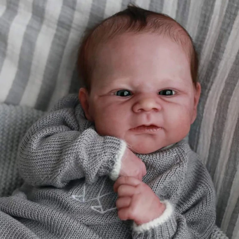 17 дюймовый Комплект Reborn Baby Elijah мягкие виниловые детали неокрашенные чистые DIY