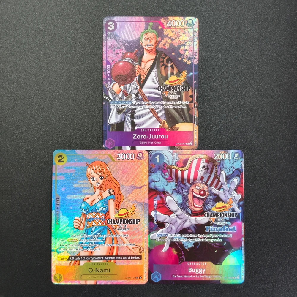 Фото Коллекционная карточная игра Self Made Proxy One Piece English CS 25-26 Event Pack Finalist Ver Zoro-Juurou OP05-067 O-Nami Buggy №2