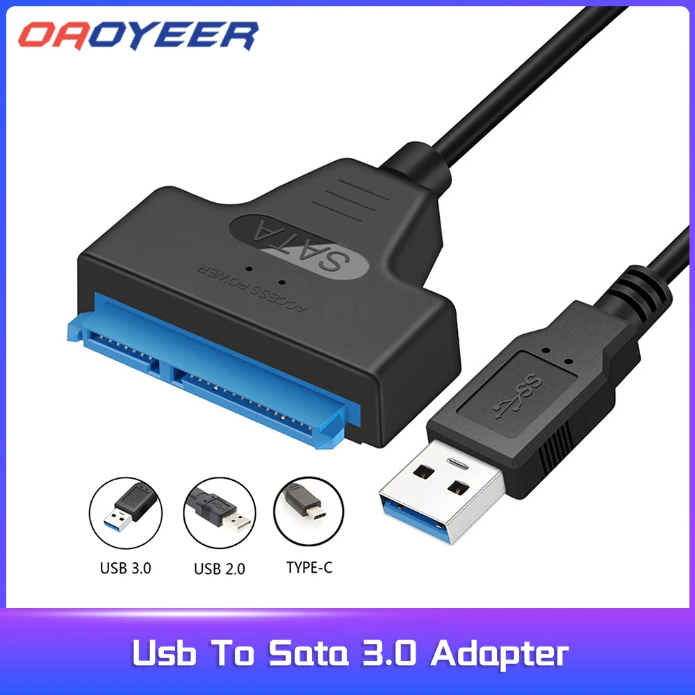 

Usb To Sata 3.0 Adapter Kabel Sata Naar Usb 3.0 Adapter Tot 6 Gbps Ondersteuning 2.5Inch Externe Ssd Hdd Harde Schijf Sata
