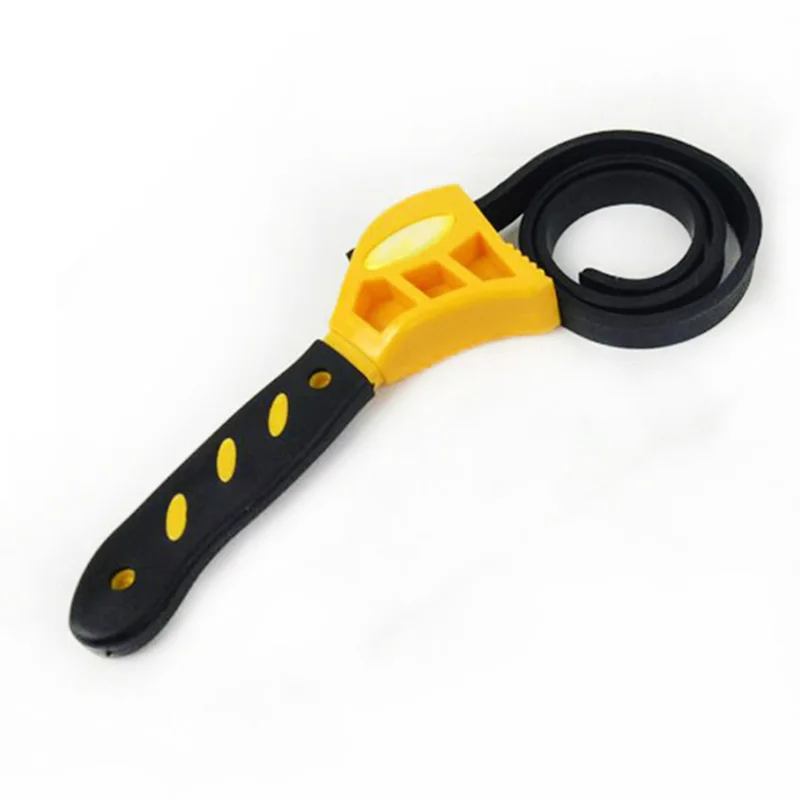 

Multi-functional Rubber 1pc Strap Wrench Adjustable Spanner Pipe Tubing Workshop