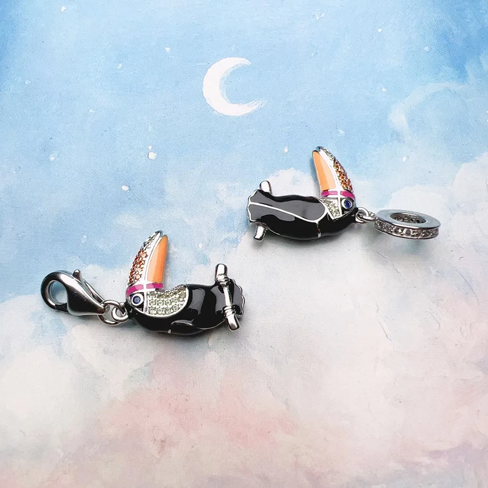 Красочные Подвески Touca в европейском стиле из чистого серебра 925 пробы милые