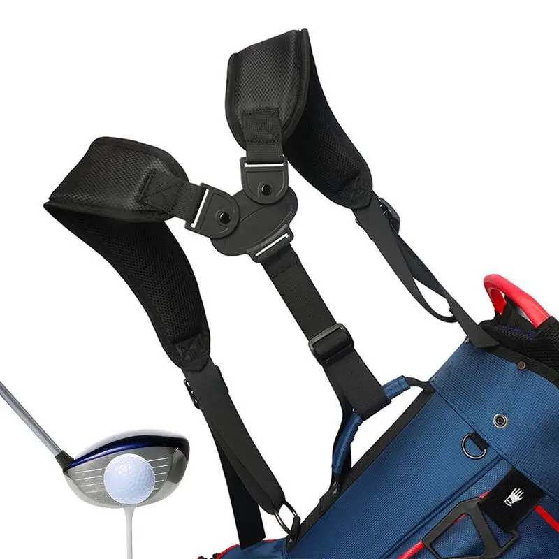 

Нескользящие удобные мягкие ремни для сумки для гольфа, сменный Регулируемый рюкзак с двумя ремнями на плечо, подходит для всех брендов сумок