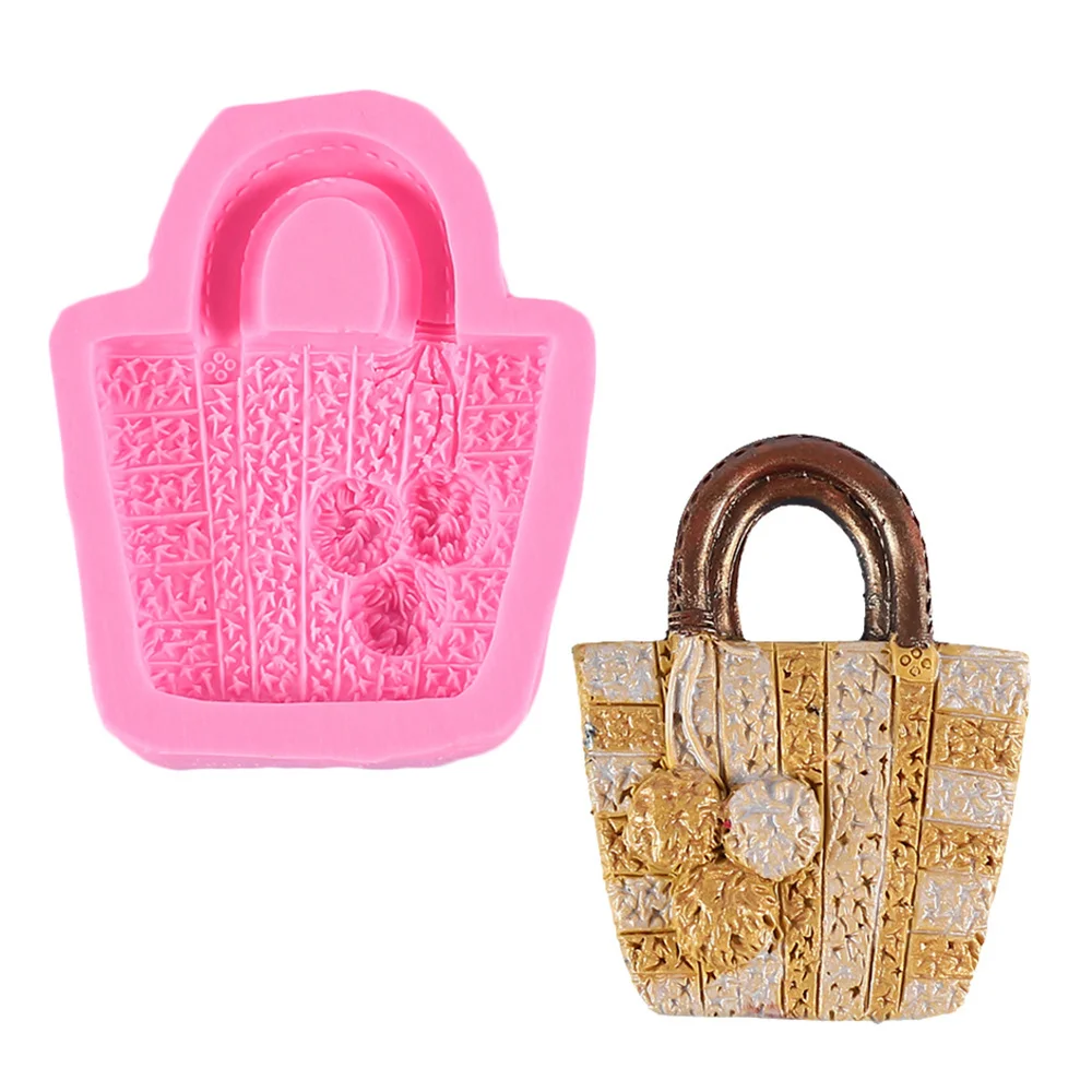 

Silicone Cake Mold DIY Handbag Woven Bag Chocolate Fondant Candy Cake Baking Mould Cake Decorating Tools Kitchen Accessories