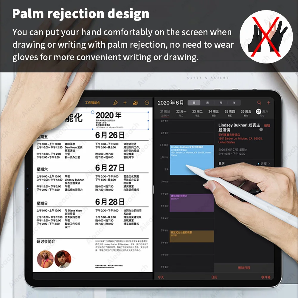 Фото Aieach iPad Pro ручка с беспроводной зарядкой, стилус для iPad ручка для рисования Apple Pencil 2 1 для iPad Air 4 5 Pro 11 12 9 mini 6 №3