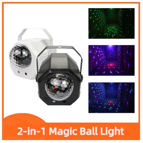 Новый Популярный светодиодный диско-лазерный светильник RGB проектор праздвечерние чный светильник s-образные узоры DJ волшебный шар лазерный Рождественский сценический светильник луч