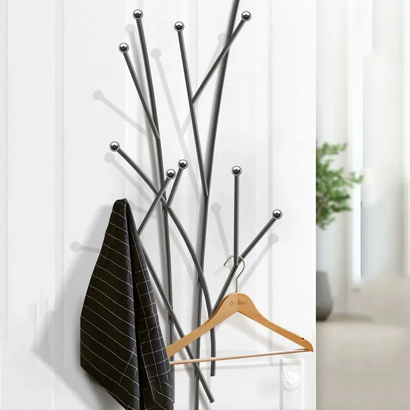 Золотая настенная вешалка для одежды металлическая Минималистичная подставка