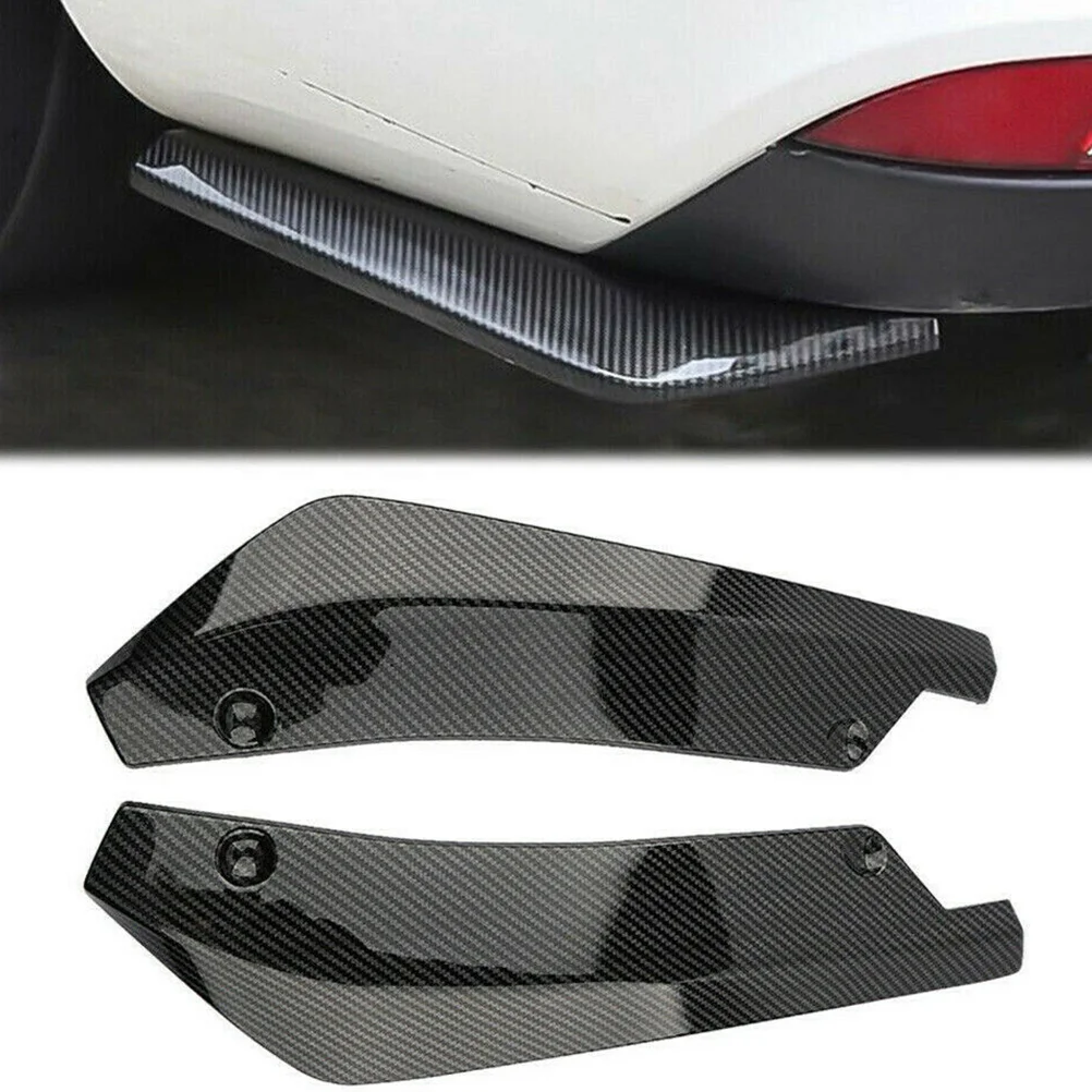 

Car Body Spoiler Modified Rear Bumper Canard Diffuser Spoiler Lip Splitter Fins Universal Fit Any Car Truck SUV Black