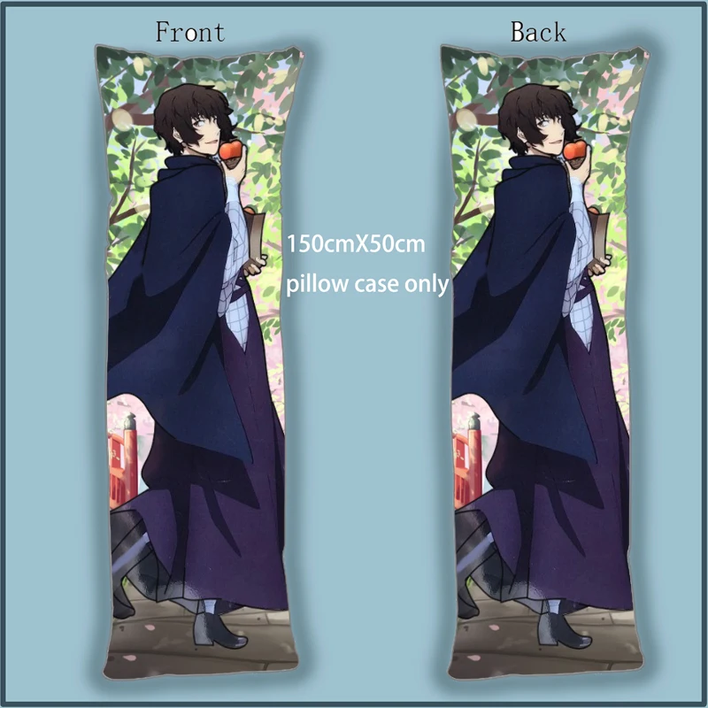 

Anime Dakimakura Body Pillow Case Bungo Stray Dogs Dazai Osamu Nakajima Atsushi cover Home Decoration Accessories 150x50cm