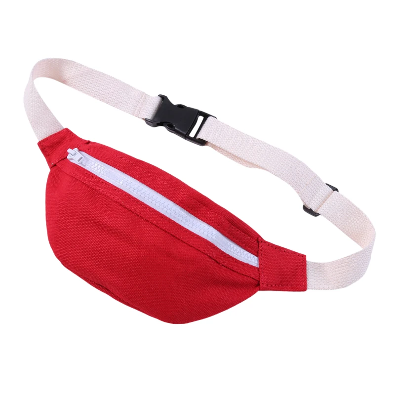 

7 Colors Fashion Blue Fanny Pack Children Shoulder Belt Bags Kids Phone Pouch Cartoon Solid Waist Bag for Women/Girl