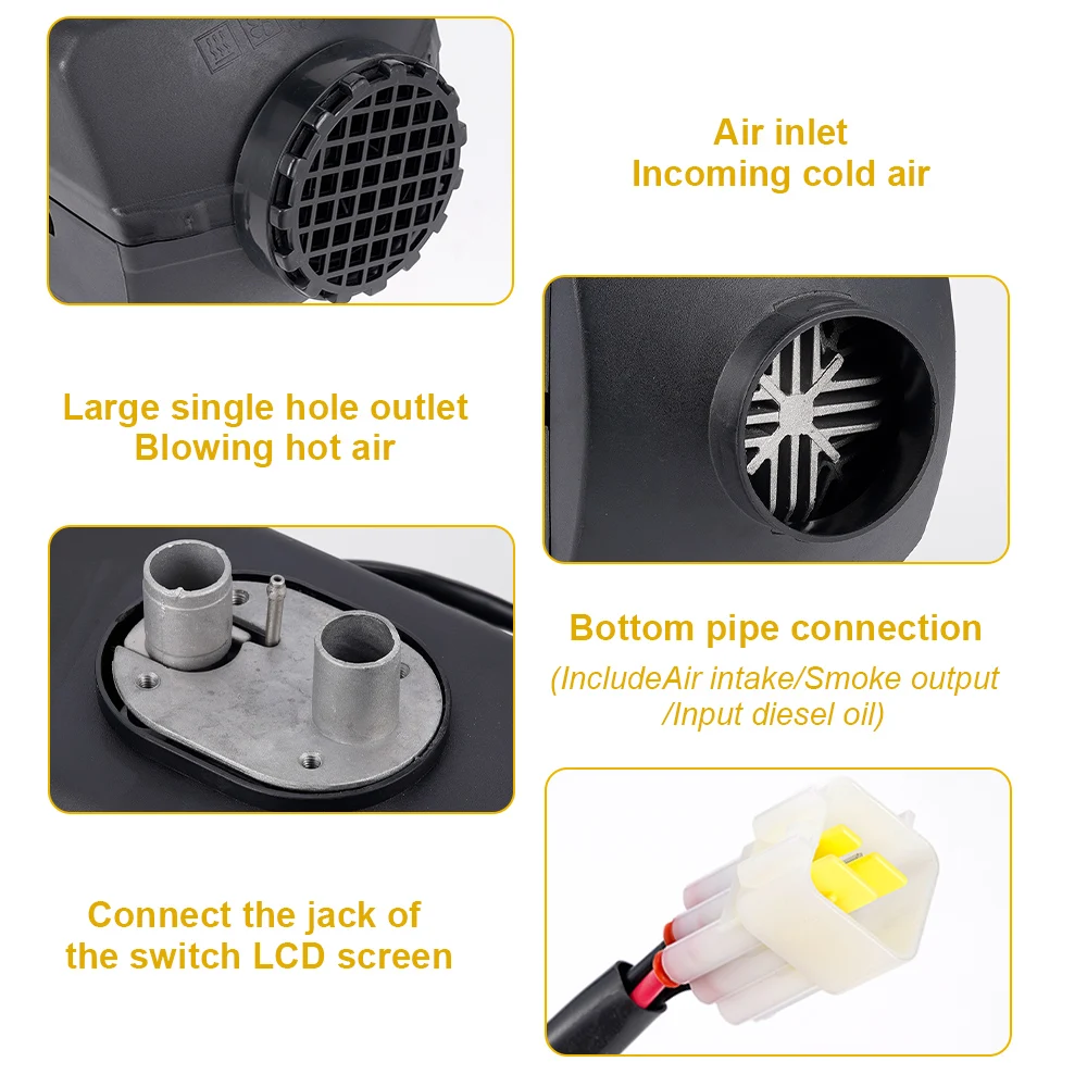 5KW-8KW Автомобильный дизельный обогреватель Комплекты 12 В 24 Пульт дистанционного