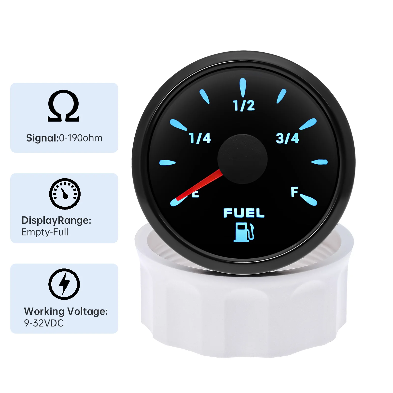 

7-цветная подсветка уровня топлива, датчик уровня масла в баке, указатель E-F, цифровой измеритель уровня топлива для Gar + 1...