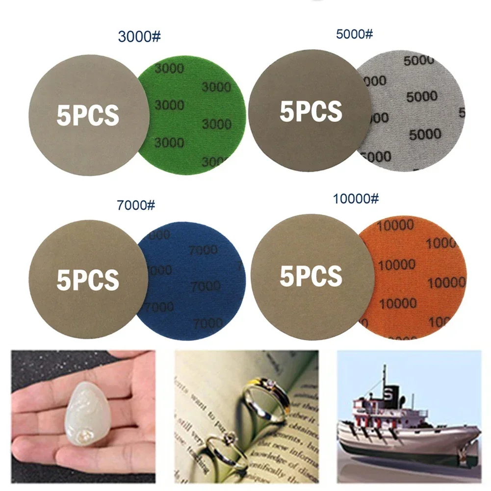 20 шт. 3-дюймовые шлифовальные диски наждачная бумага зернистость 3000-10000 Грит с