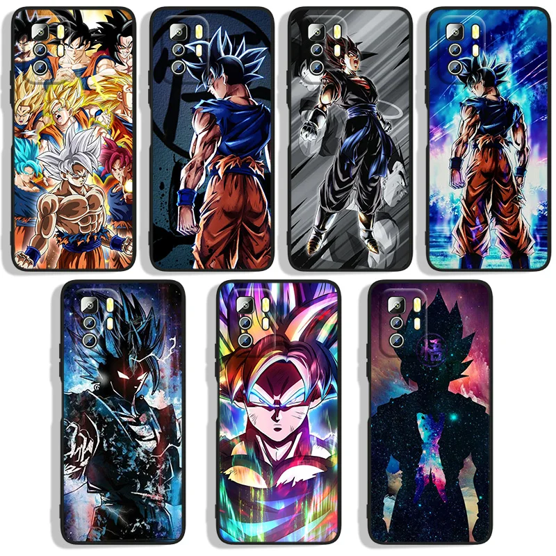 

Dragons-Balls Son-Gokus Phone Case For Xiaomi Redmi Note 11E 11T 11S 10T 10S 9S 9T 8T 7 Pro Plus Lite Max Black Cover