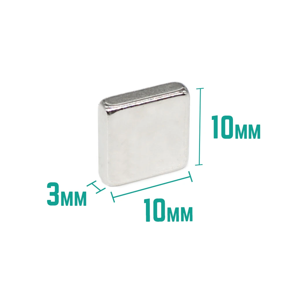 

10/20/50/100/150/200PCS 10x10x3 Square Strong Powerful Magnets 10x10x3mm Sheet Rare Earth Neodymium Magnet N35 10*10*3 mm