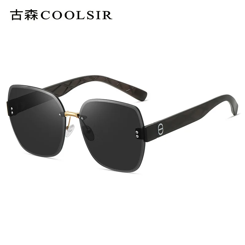 

New women's trimmed rimless UV protection sunglasses 8027