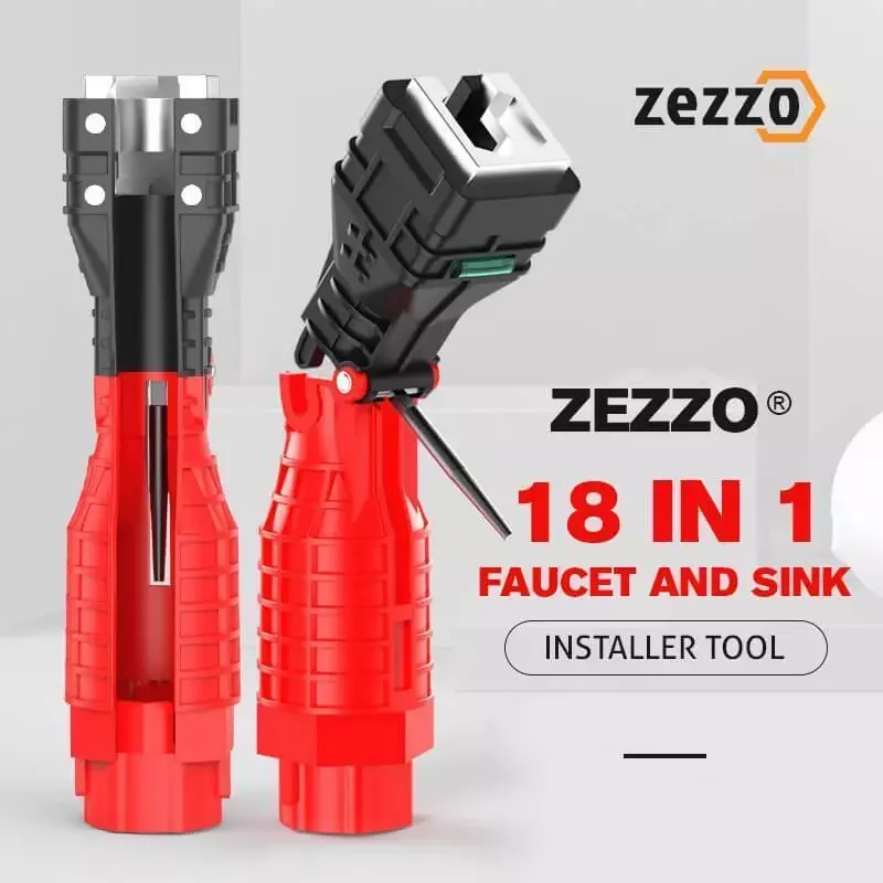 

18in1 Faucet & Sink Installer Wrench Anti-Slip Handle Double Head Maintenance Tool Bathroom Faucet Sink Installation Wrench