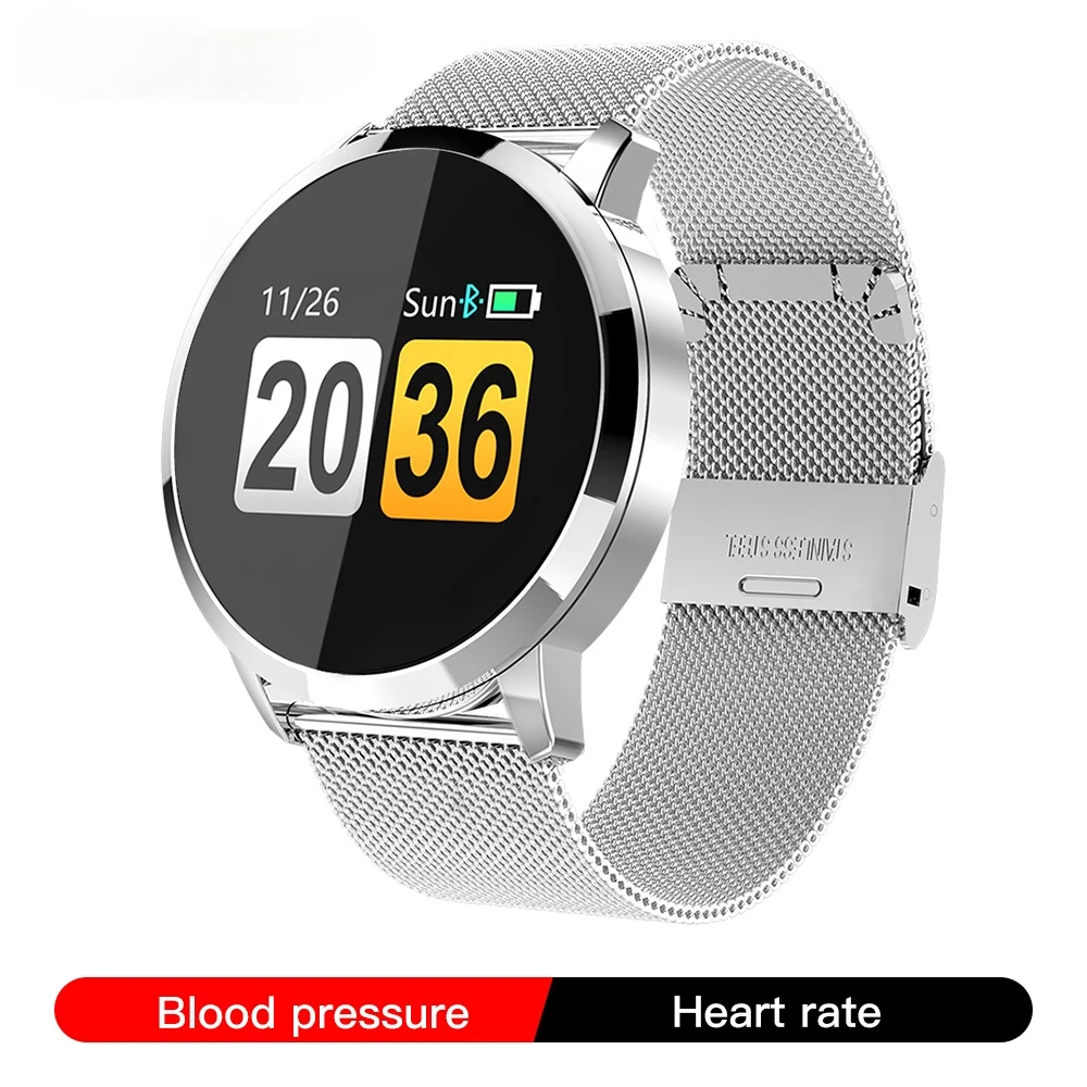 

Q8 Smart Watch OLED Color Screen Smartwatch women Fashion Fitness Tracker Heart Rate monitor
