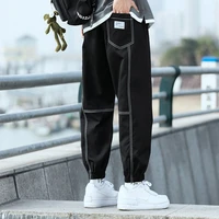 overalls mens mens ninth pants spring and autumn trousers mens casual pants beam foot shut woven exercise casual pants