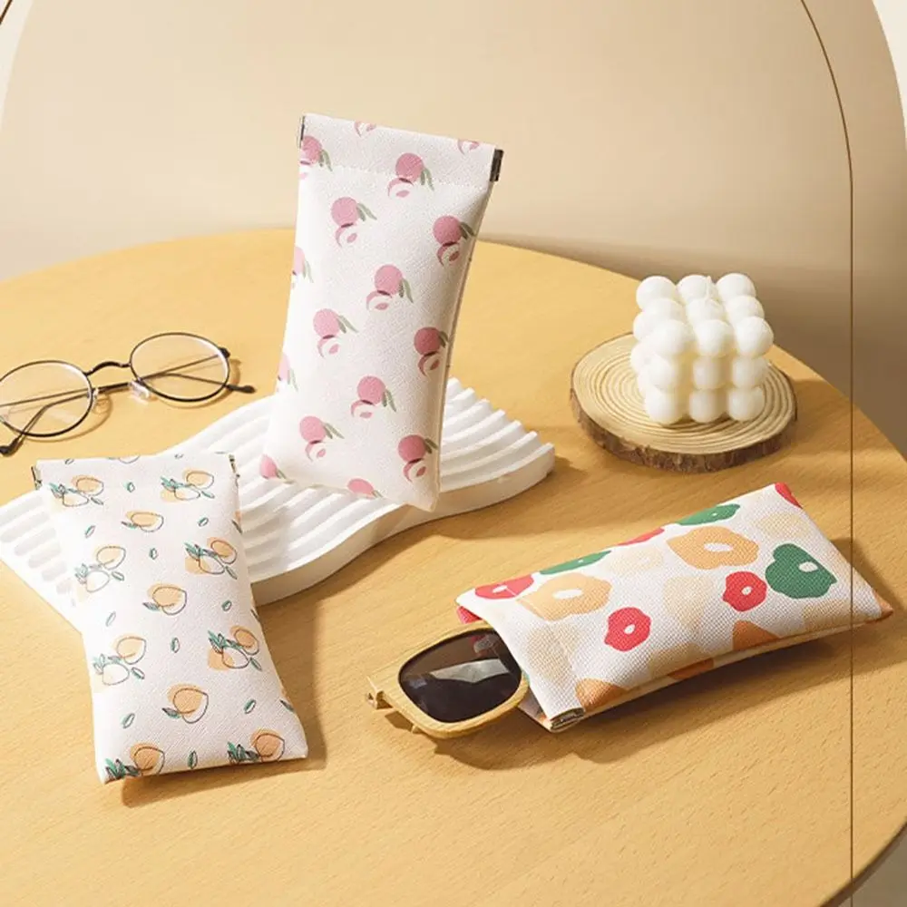 

Cove Waterproof For Men Peach Printed Eyewear Protector Case Leather Glasses Case Eye Glasses Holder Sunglasses Pouch