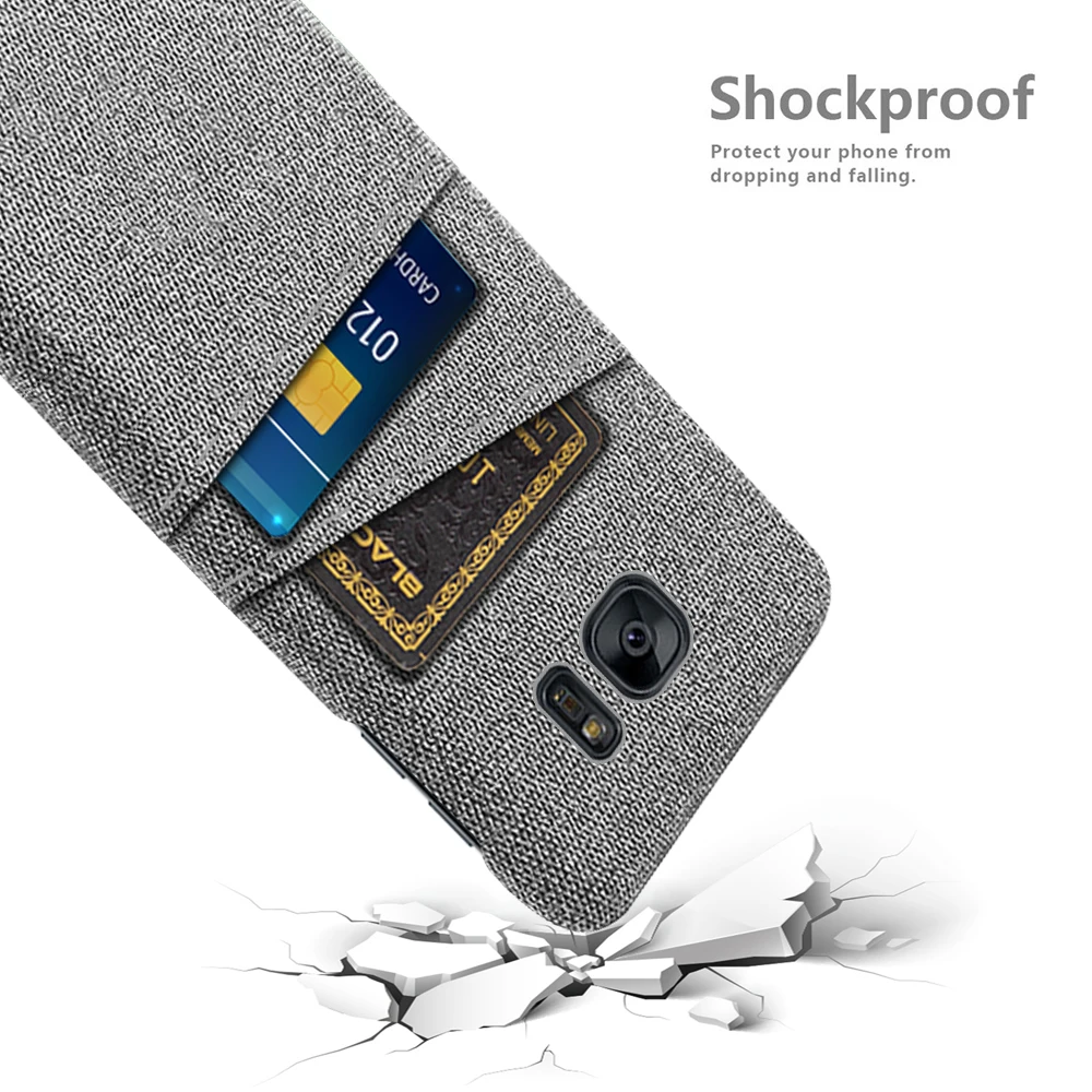 

Fabric Case For Samsung Galaxy S7 Case Dual Card Fabric Cloth Luxury Cover for Samsung Galaxy S7 GalaxyS7 SM-G930F Coque funda