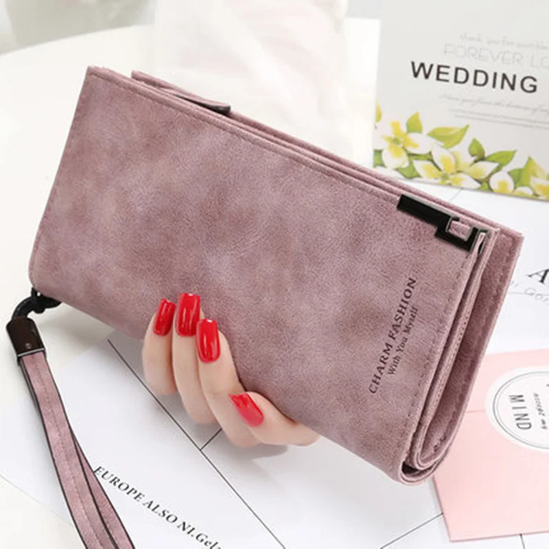 

Women s Fashion Lady Wristlet Handbags Long Money Bag Zipper Coin Purse Cards ID Holder Clutch Woman Burse Notecase