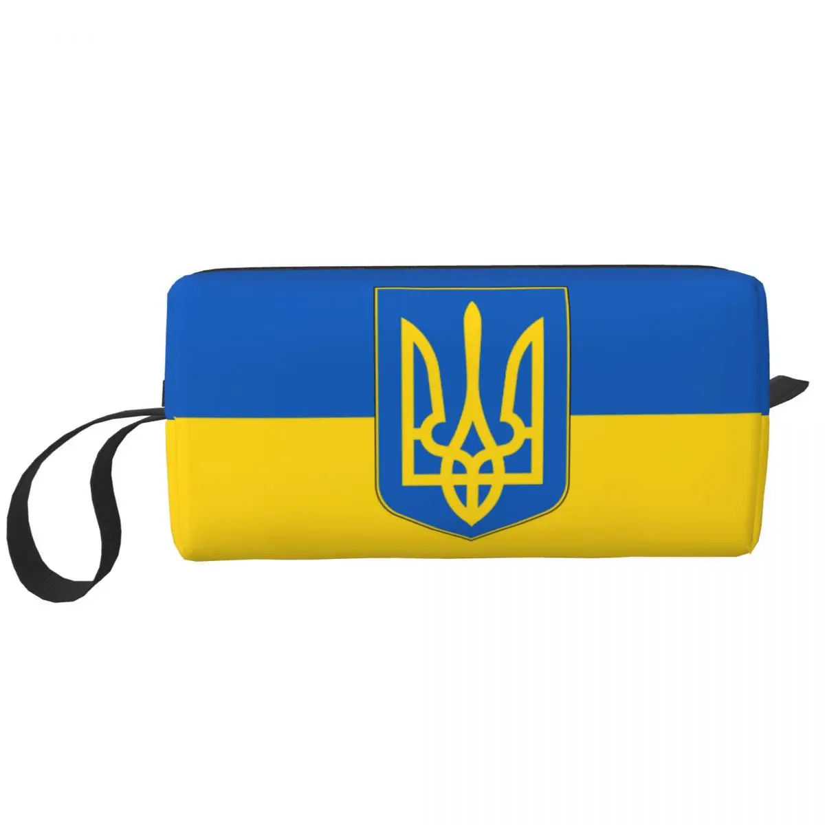 

Flag Of Ukraine Cosmetic Bag Women Cute Big Capacity Patriotic Makeup Case Beauty Storage Toiletry Bags Dopp Kit Case Box