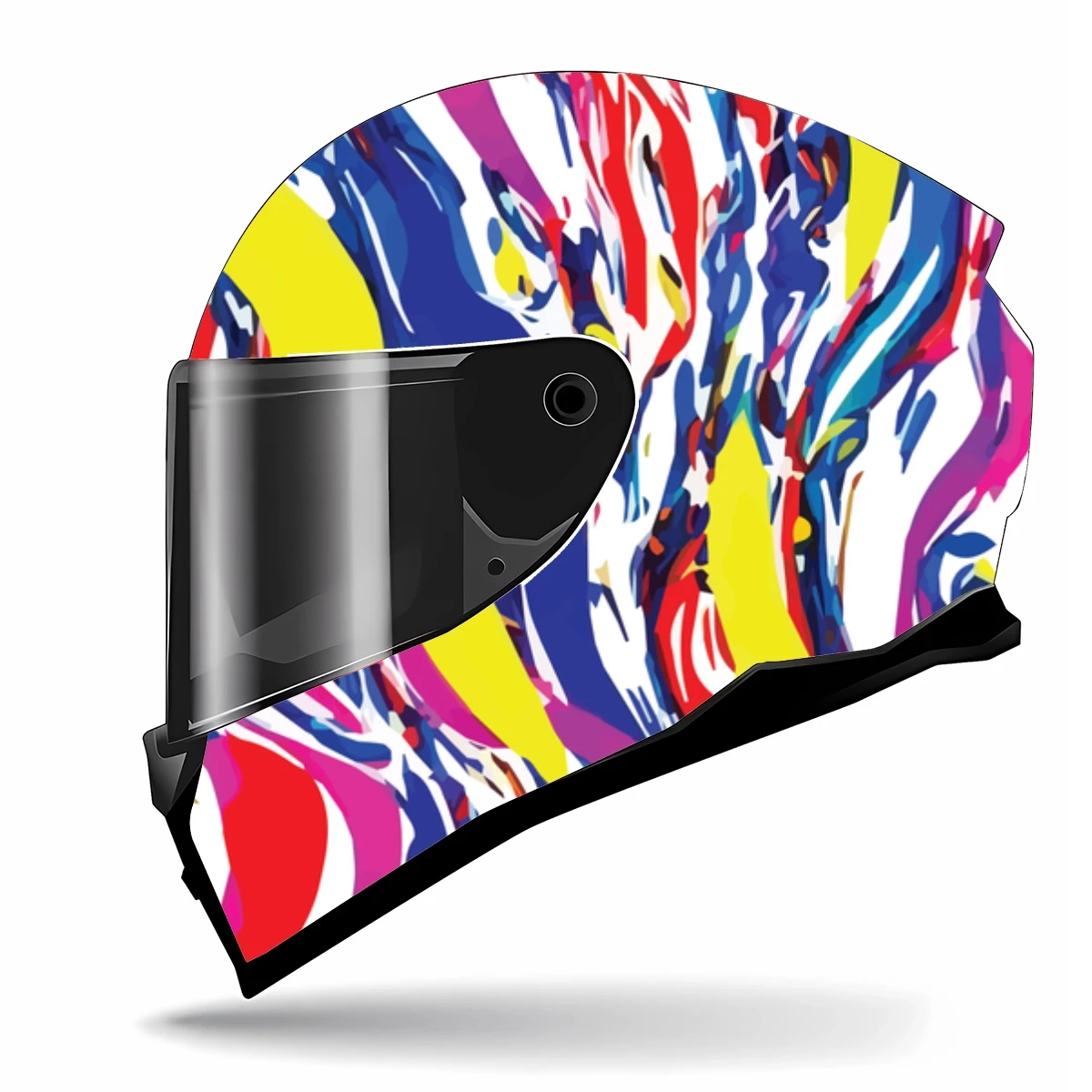 Абстрактная картина стильная полная наклейка на шлем мотоциклетный гоночная