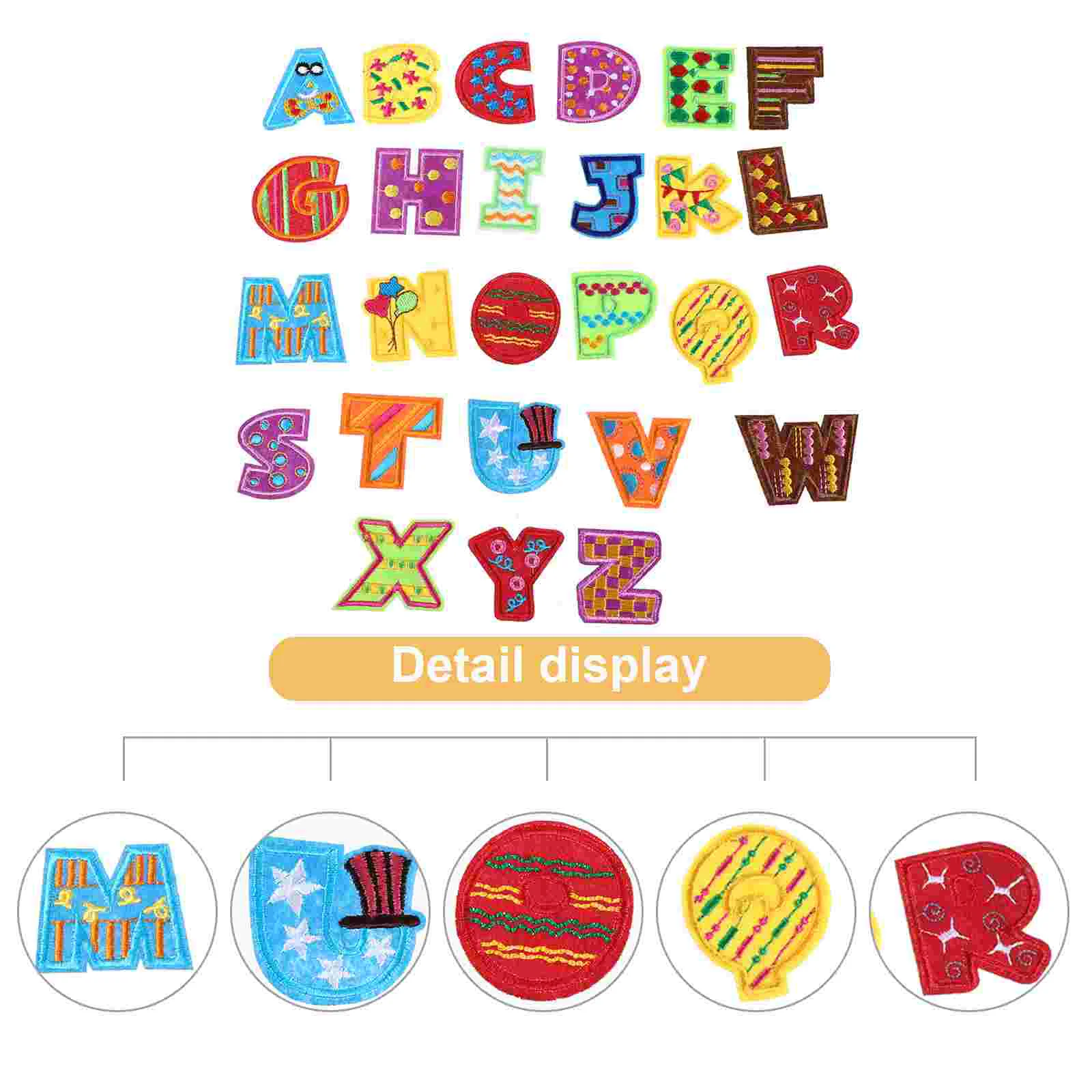 

On Ironapplique Patch Clothing Embroidered Alphabet Embroidery Appliques Clothes Diy Letter Sewing Jackets Stickers Badge Sew