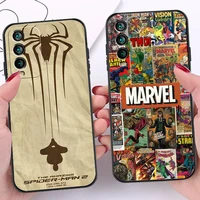marvel iron man spiderman phone cases for xiaomi redmi 10 note 10 10 pro 10s redmi note 10 5g back cover funda