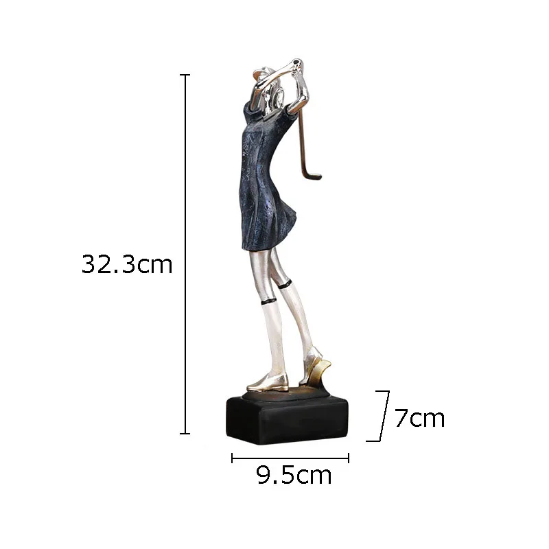 

Статуэтка абстрактных персонажей для гольфа из смолы