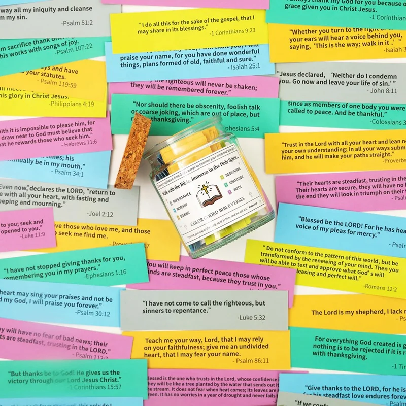 Библейские стихи в банке чтение мне когда Библия банки для эмоций и чувств