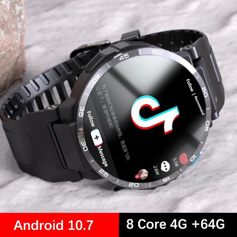 Yeni Z35GT 4G tüm Netcom 1.6 inç yuvarlak ekran akıllı İzle GPS 1200Mah Android 10.7 APP WIFI SIM IP67 4 64G Smartwatch için